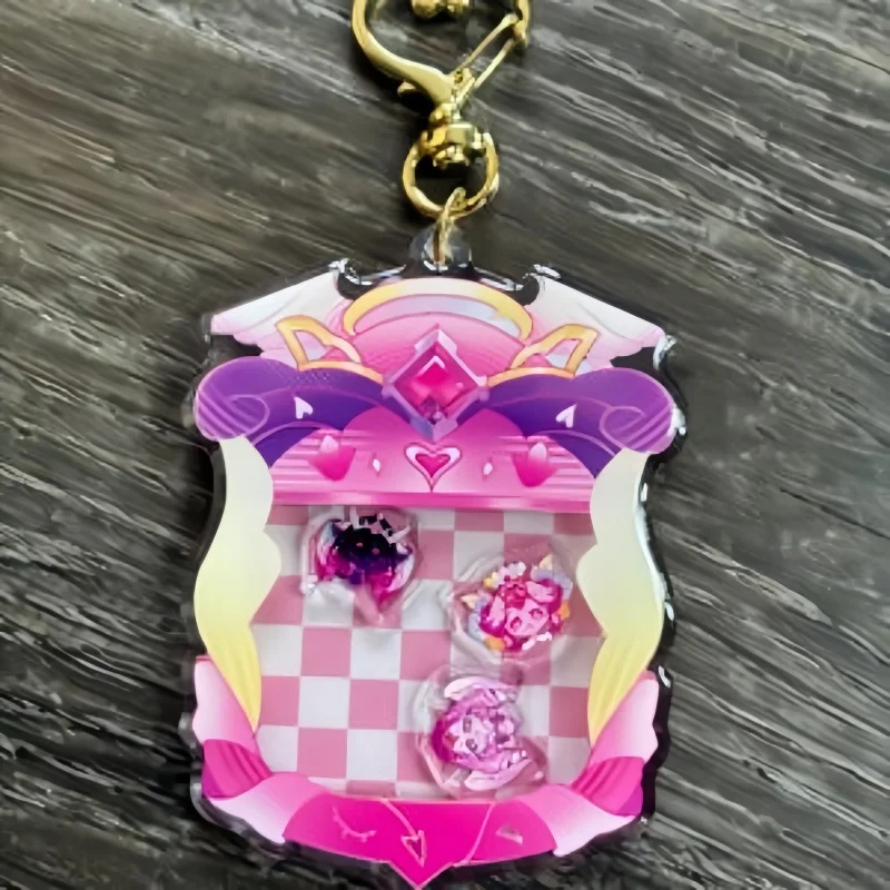 Shaker Keychain for Eternal Sugar Cookie Anime Game Fan Gift Cute Shaker  Recycled Acrylic  Backpack Pendant Decoration Toy