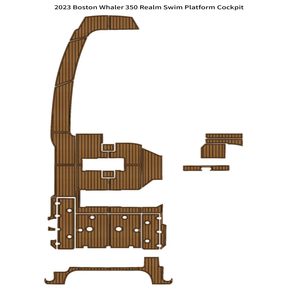 

2023 Boston Whaler 350 лёгкая платформа для плавания, подстилка для кабины, лодки, EVA пенопластовый напольный коврик из искусственного тика, самоклеящийся морской настил SeaDek