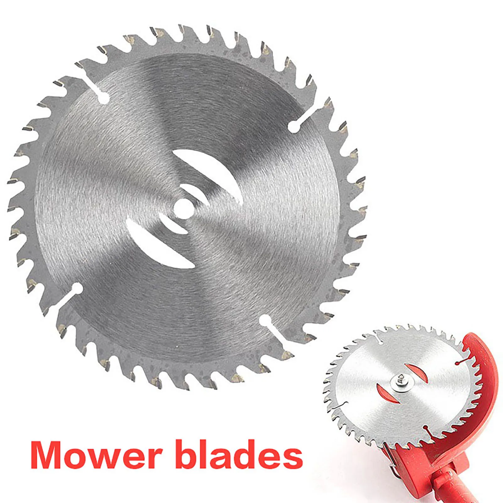 4/6inch 40 Teeth Metal Grass Trimmer Heads Blade Replacement Weed Eater Saw Blade Lawn Mower Fit Accessory for Garden Power Tool