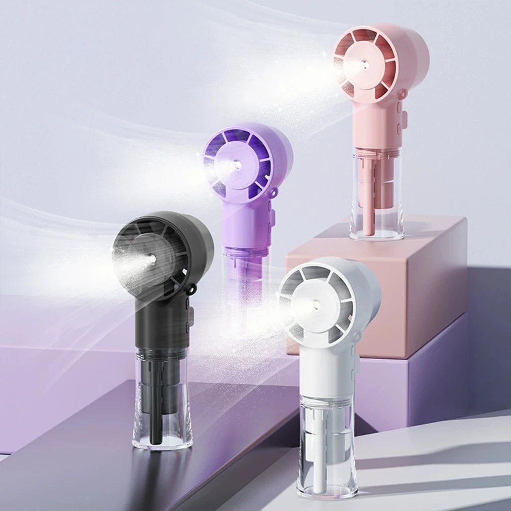 

2025 Новый вентилятор-увлажнитель, мини-ручной вентилятор, портативный USB перезаряжаемый ручной вентилятор, распылитель воды, ручной вентилятор, уличный маленький вентилятор