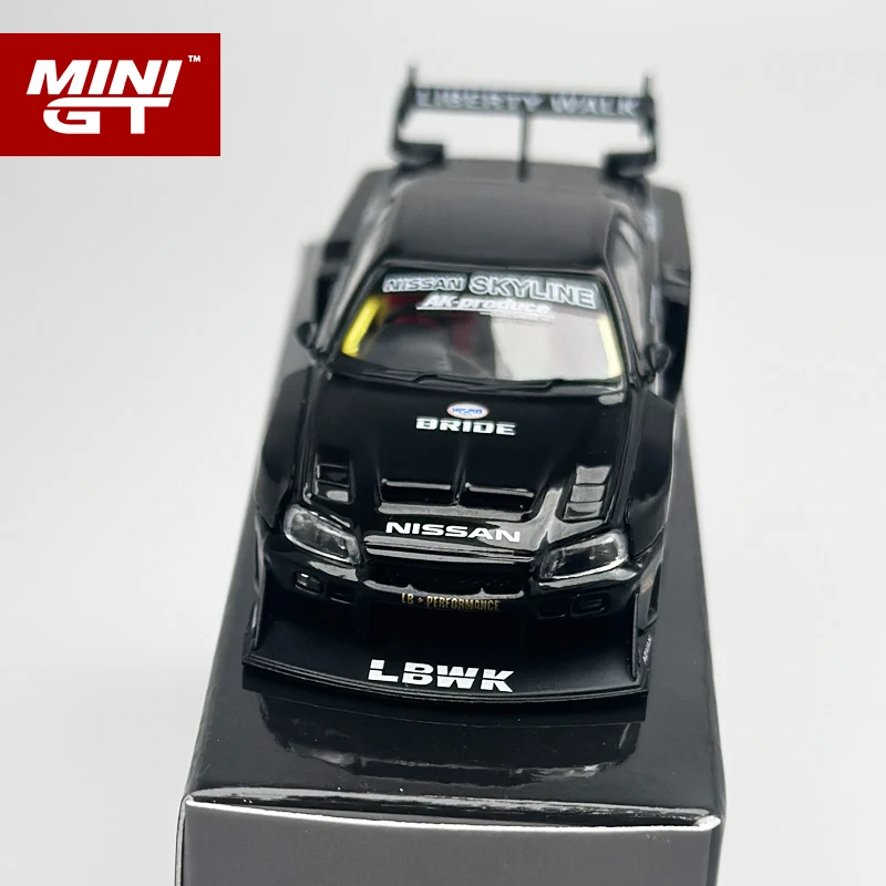 MINIGT 1:64 Nissan LB-ER34 Super Silhouette SKYLINE Black alloy