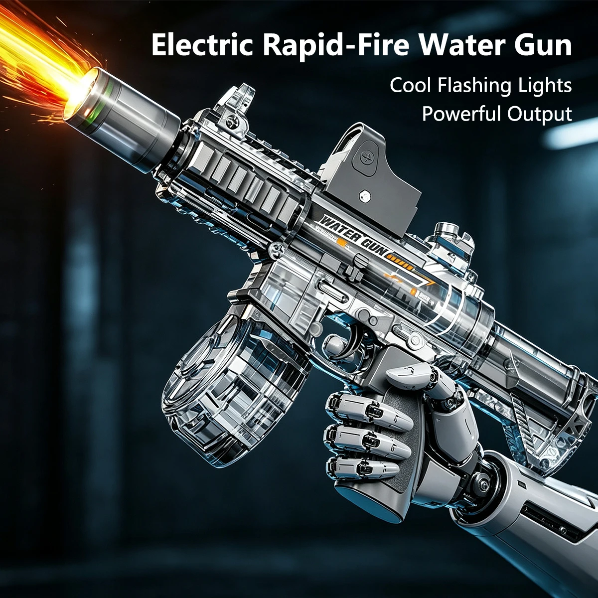 Electric Water Guns Large Capacity Powerful Squirt Automatic Water Gun Summer Beach Outdoor Game Toys For Boys Kid Birthday Gift