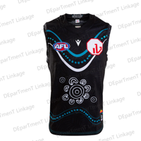 2024 New Arriavl Summer A.F.L Port Adelaide 2024 Indigenous Guernsey Jersey Oversized loose Vest For Adult/Kids Kit