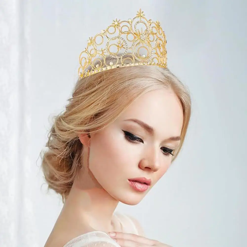 

Women Crown Headband Sparkling Rhinestones Inlaid Hair Hoop Comfortable Fit Headpiece Hair Jewelry Accessories