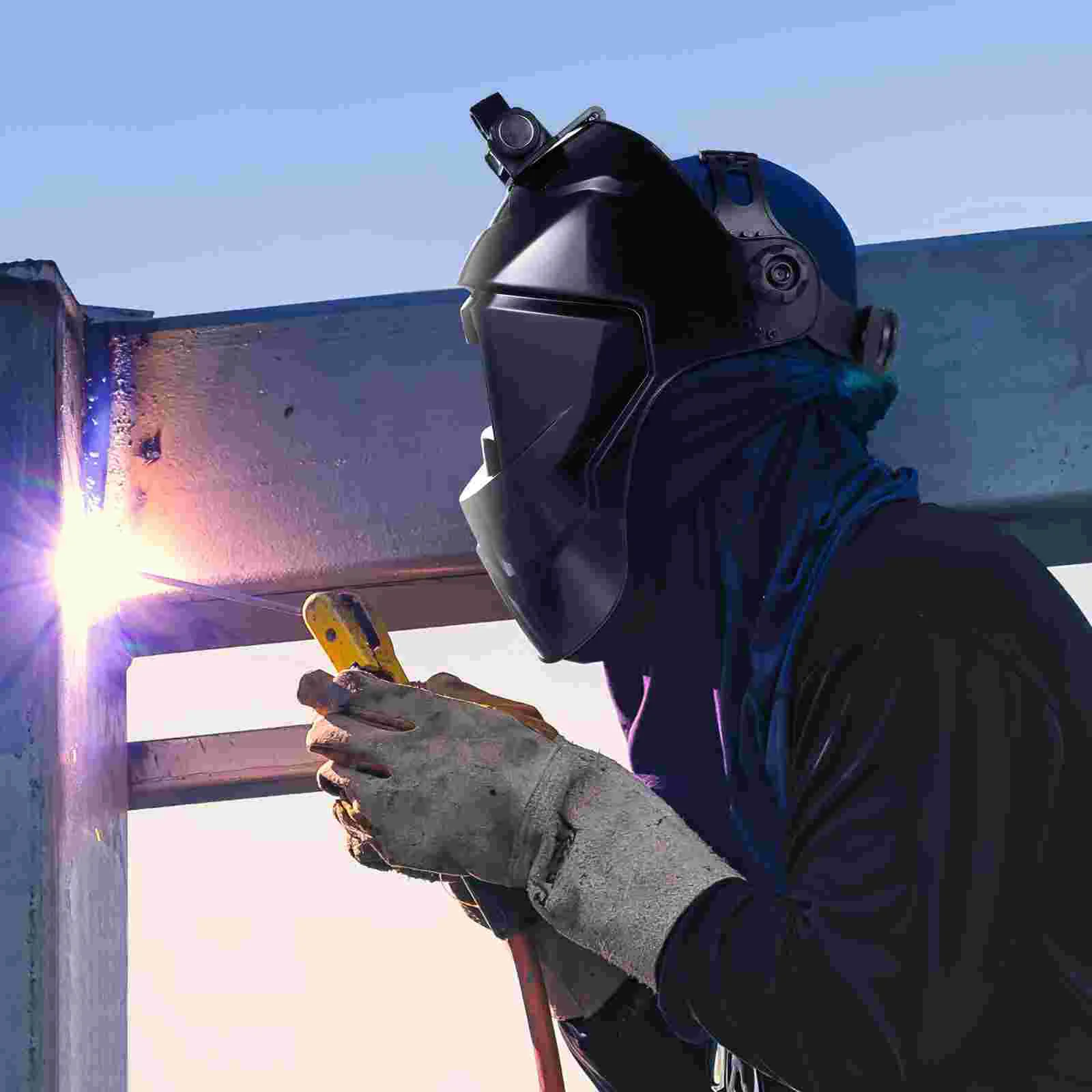 Head-mounted Welding Welder Mask Hood Safety Solar Powered Pp Auto Darkening