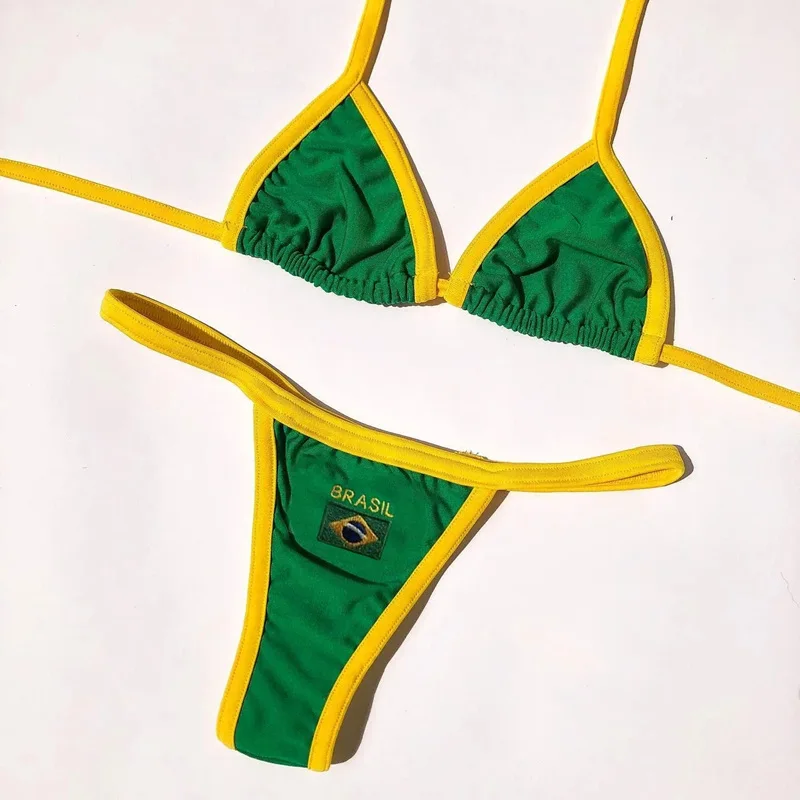2026 Hollow Bikini Set Pad Beach Swimwear Women Swimsuit Maio Biquinis Tankini Femme Badpak Dames Mujer Banador Trikini