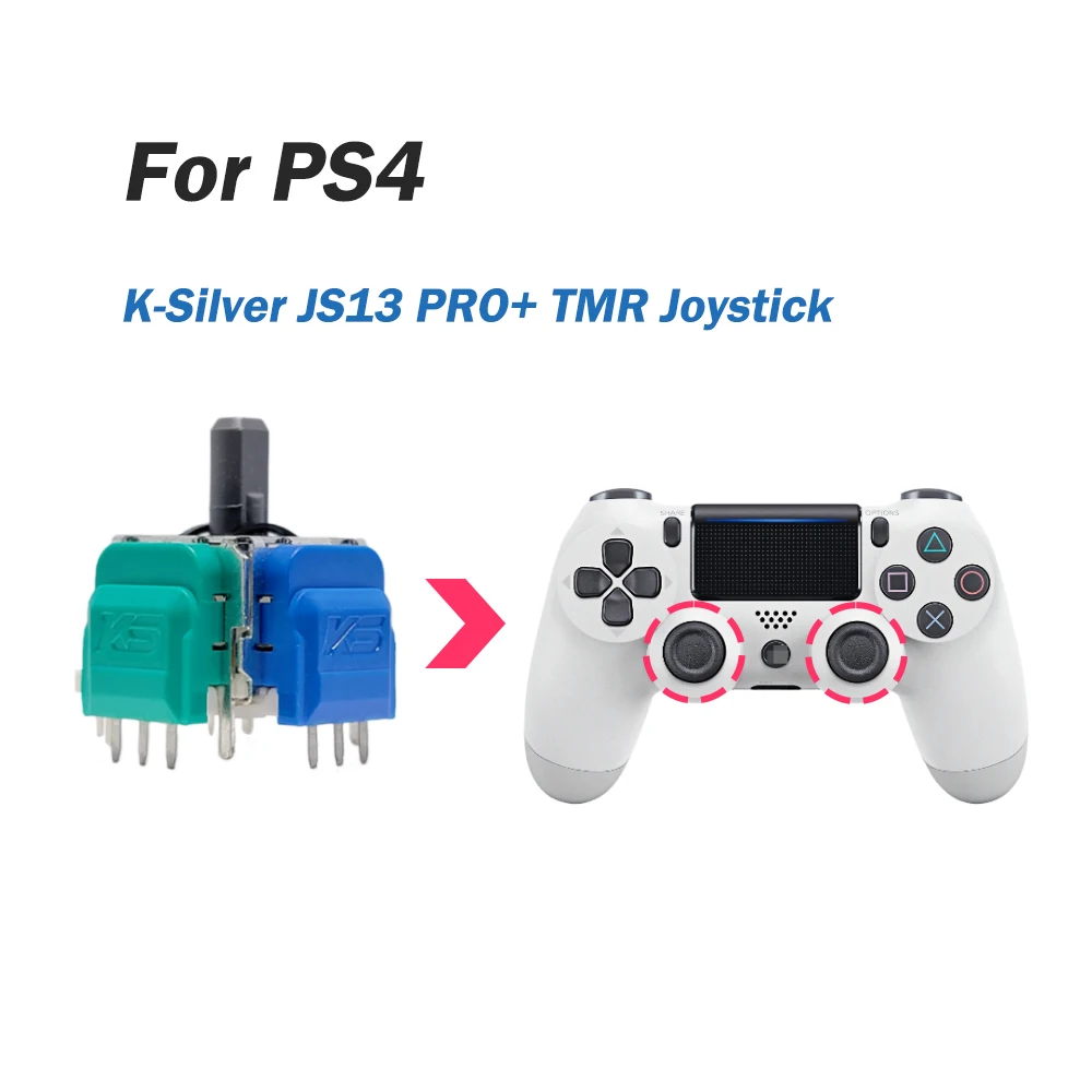 2/10pcs K-SILVER JS13 PRO+ TMR Electromagnetic Joystick Anti-Drift