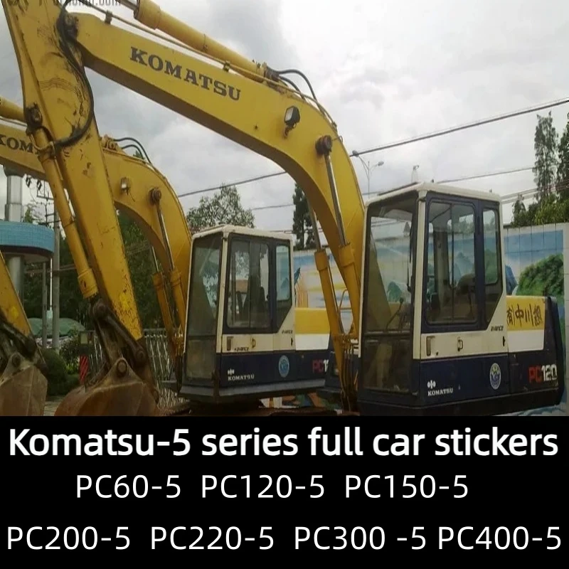 Komatsu PC60 120 150 200 220 300 400-5 Excavator Full Vehicle Sticker Excavator Accessories