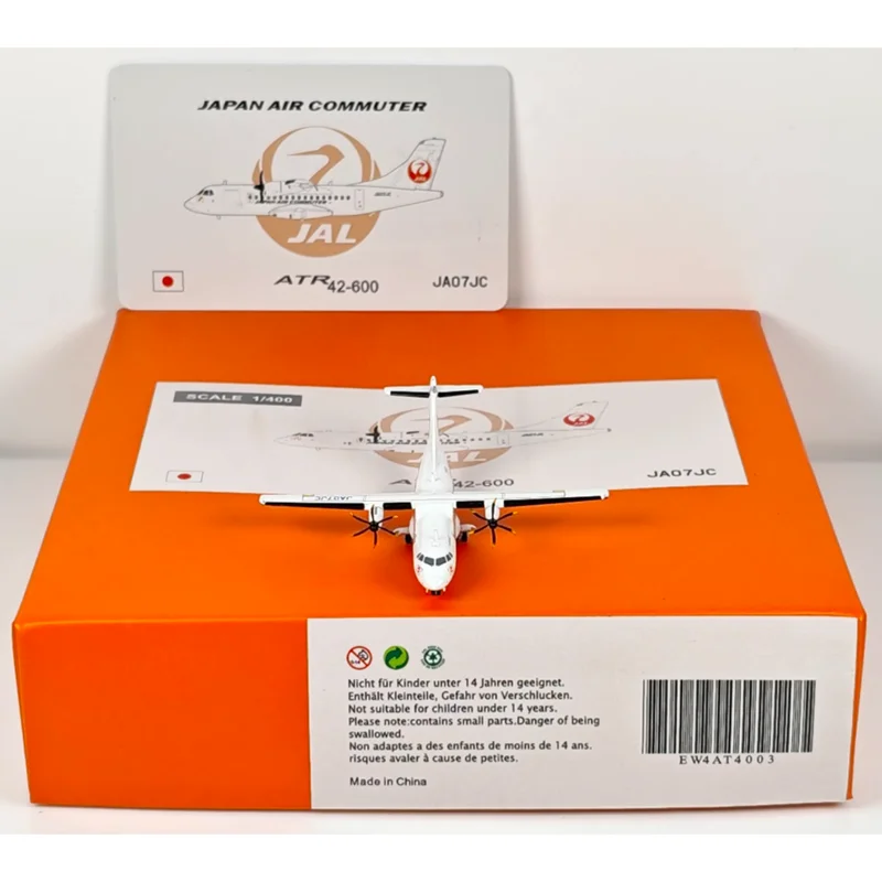 JC أجنحة 1/400 مقياس الخطوط الجوية اليابانية ATR-42-600 JA07JC يموت الصب سبيكة نموذج طائرة جمع العرض الزخرفية #2