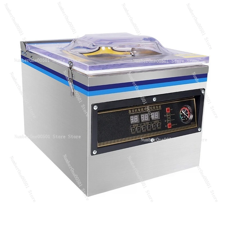 Commercial Automatic Vacuum Sealer Machine for Wet Dry Food Dual Chamber Fresh Keeping