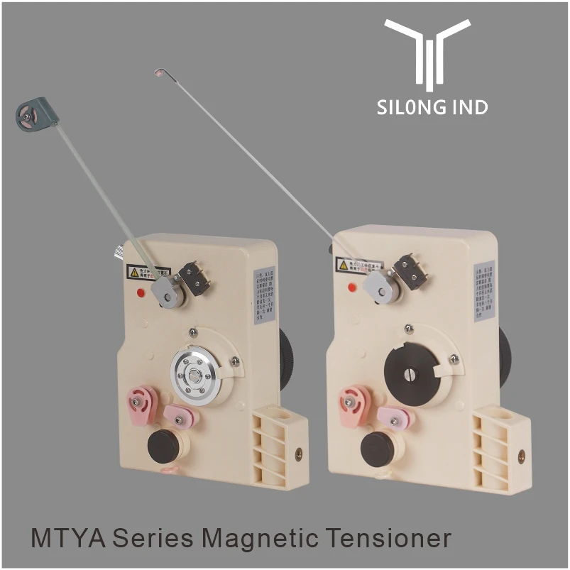 MTYA series winding machine magnetic tensioner, frictionless magnetic damping, easy adjustment, good tension stability.