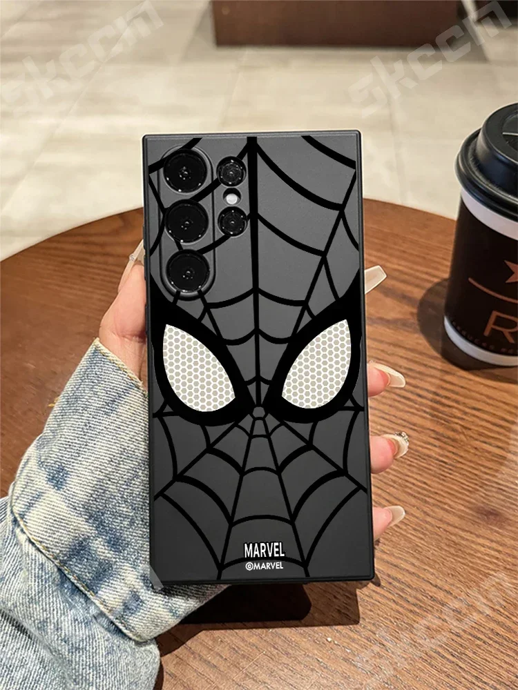 Marvel Spider Man Phone Case For Samsung Galaxy S24 Ultra S23 Plus 5G S22 S20 FE A73 A72 A71 A55 A54 A51 A50 A35 A15 Soft Cover