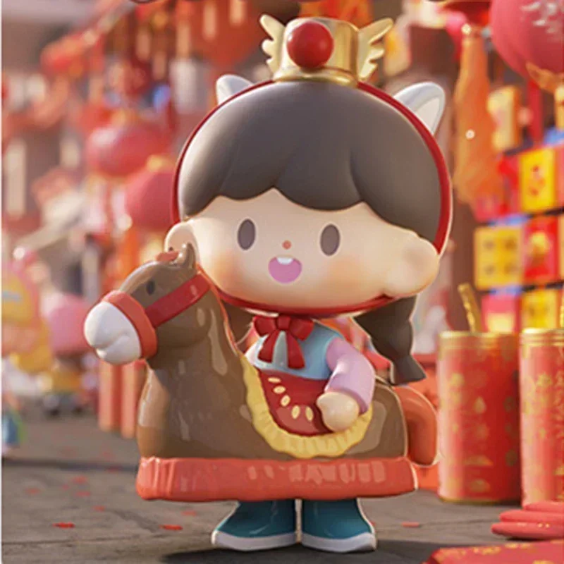 

Finding Unicorn zZoton New Year In Apple Village Series Blind Box Toys Kawaii Anime Action Figure Surprise Mystery Box Doll Gift