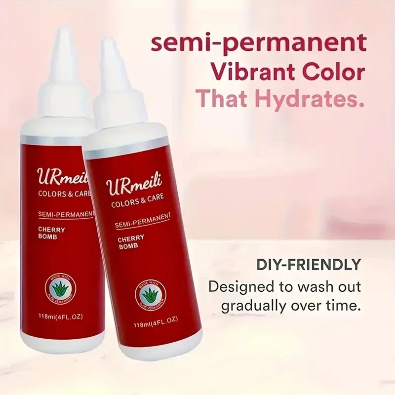 Hair Dye Semi-Permanent Color Natural Non-sticky Hair Healing Dye Cream Barber Salon Household Long Lasting Multi-Colors