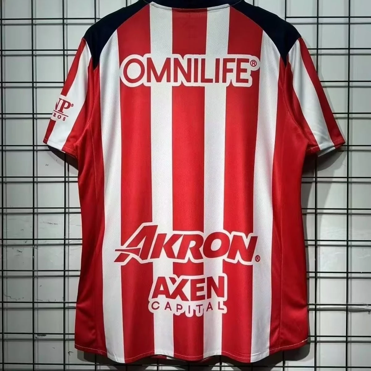 25-26 Chivas Home 3D Jersey; Traje de fútbol de manga corta de entrenamiento para hombres y mujeres hecho a medida en frío;iga MX.