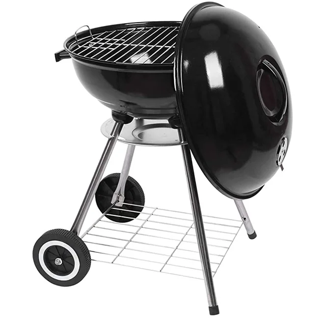 Home Delivery Easy Outdoor 22 Inch BBQ Charcoal Round Apple Stove Portable Charcoal BBQ Balcony Camping Picnic