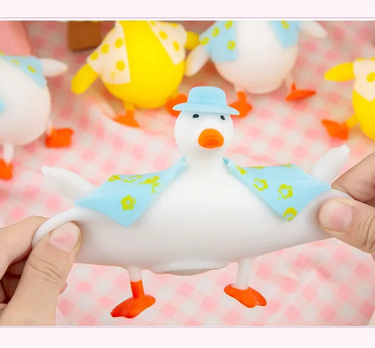 5 pçs simular pato jogo das crianças brinquedos de alívio do estresse e alívio do estresse espremer ferramentas ventilação brinquedo ornamento decoração