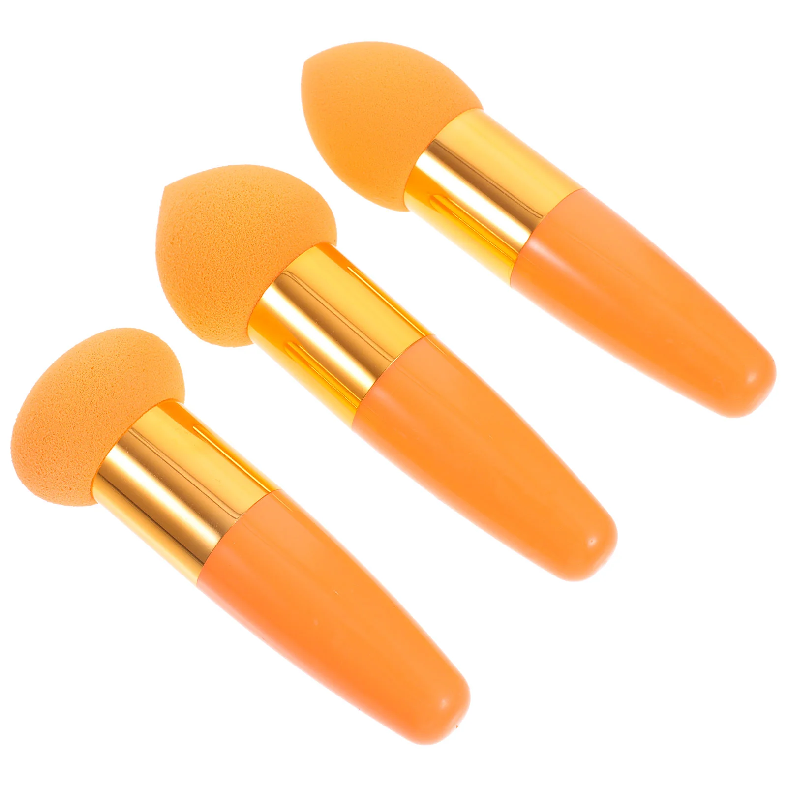 3 Pcs Little Mushroom Makeup Pen Sponge Brush Foundation Blending Tool Accessories Emulsion Gadget Kit