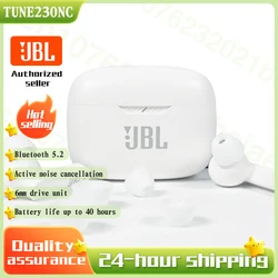 JBL-Écouteurs Sans Fil Bluetooth Tune 230Nc TWS, Oreillettes de dehors, Stéréo, Basses, Étanches, avec Microphone, pour Téléphone, Sauna, T230nc