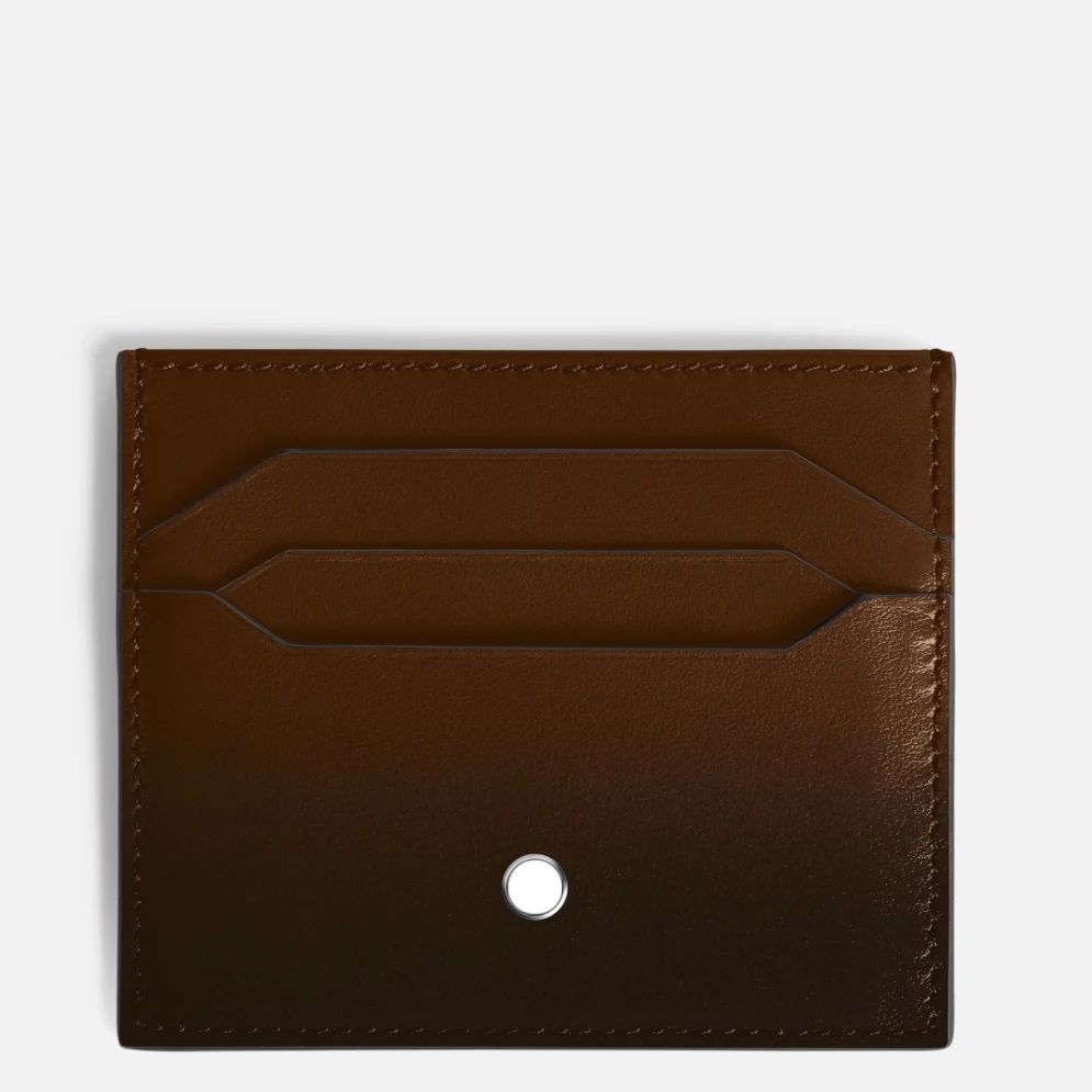 Ultra-Thin Genuine Leather Business Card Holder Multi-Slot Simple Design Portable Men's Wallet for Credit Cards And ID's