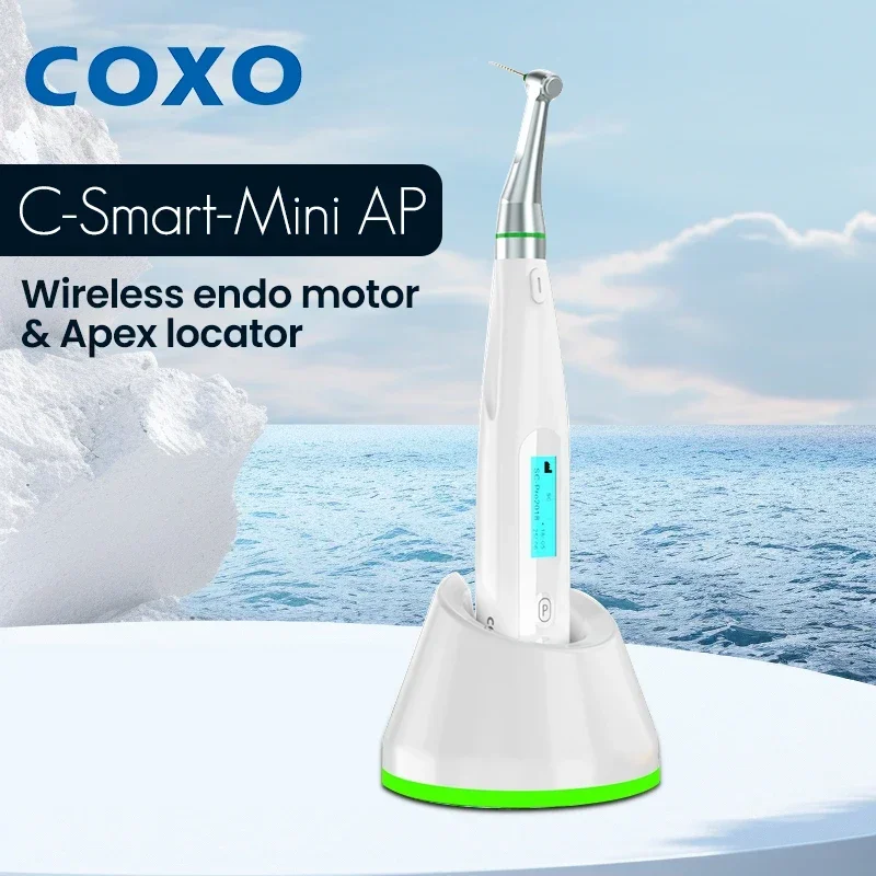 Бесщеточный Апекс-локатор COXO C-Smart-Mini AP-Водонепроницаемость для оптимальной гигиены, более подходящий угол и переключаемый дисплей