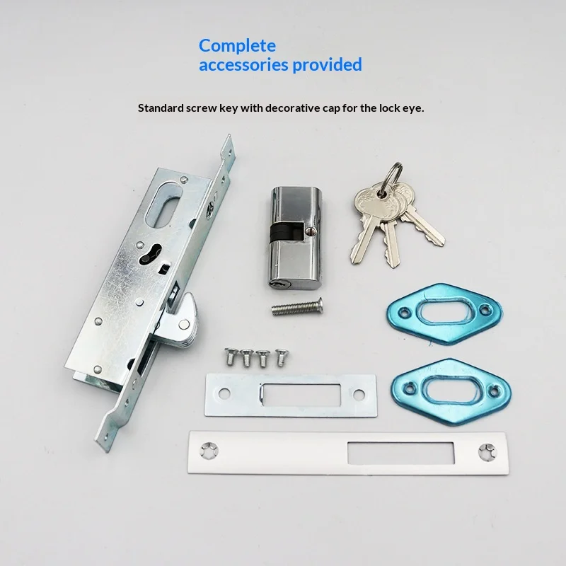 Aluminum Alloy Plug-in Lock Glass Door Sliding Door Invisible Hook Lock With Frame Door Narrow Hook Lock Hardware Accessories