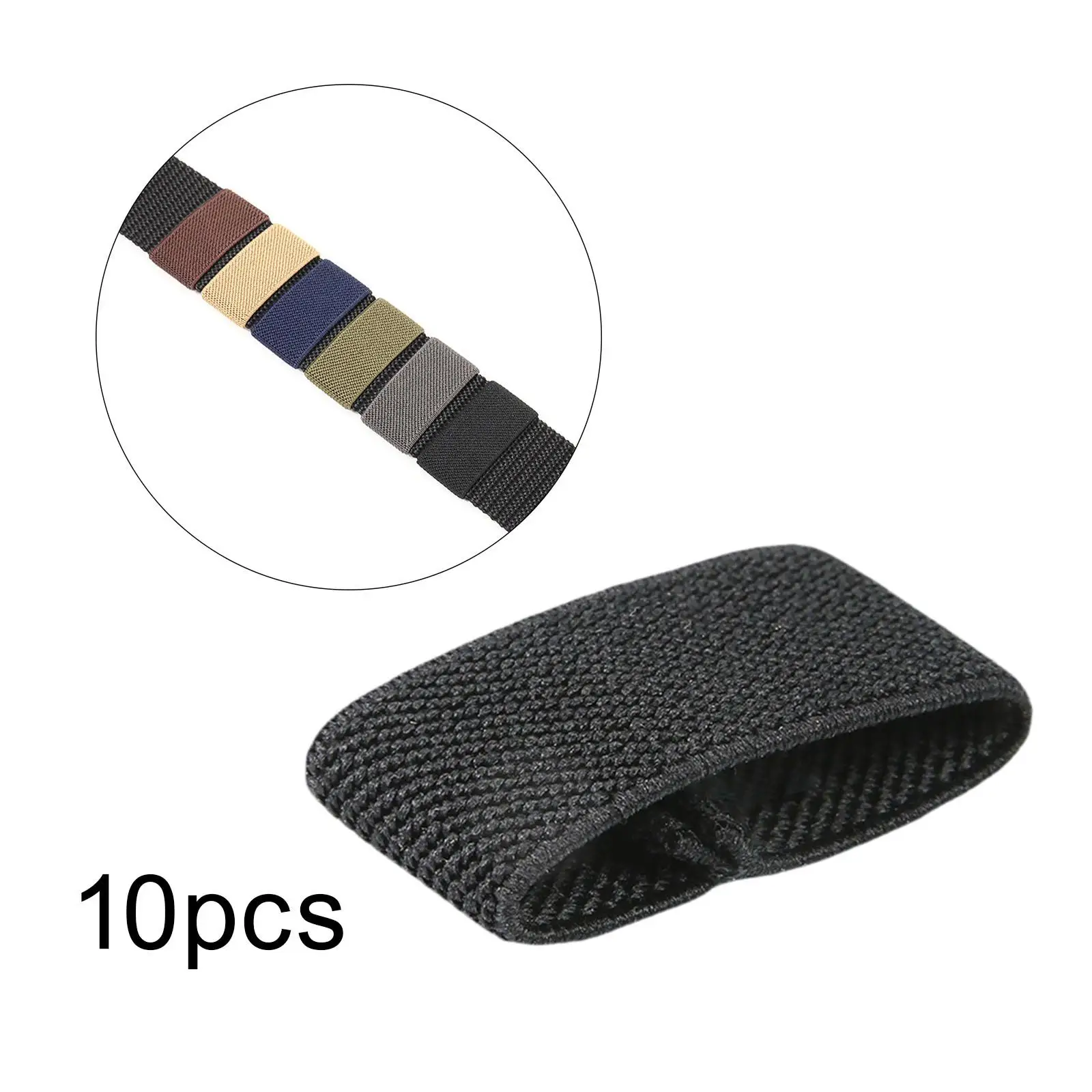 Adjustable Elastic Belt Loops Strap Retainer Ring Nylon Belt Accessories for Securing Purse Straps on Backpacks