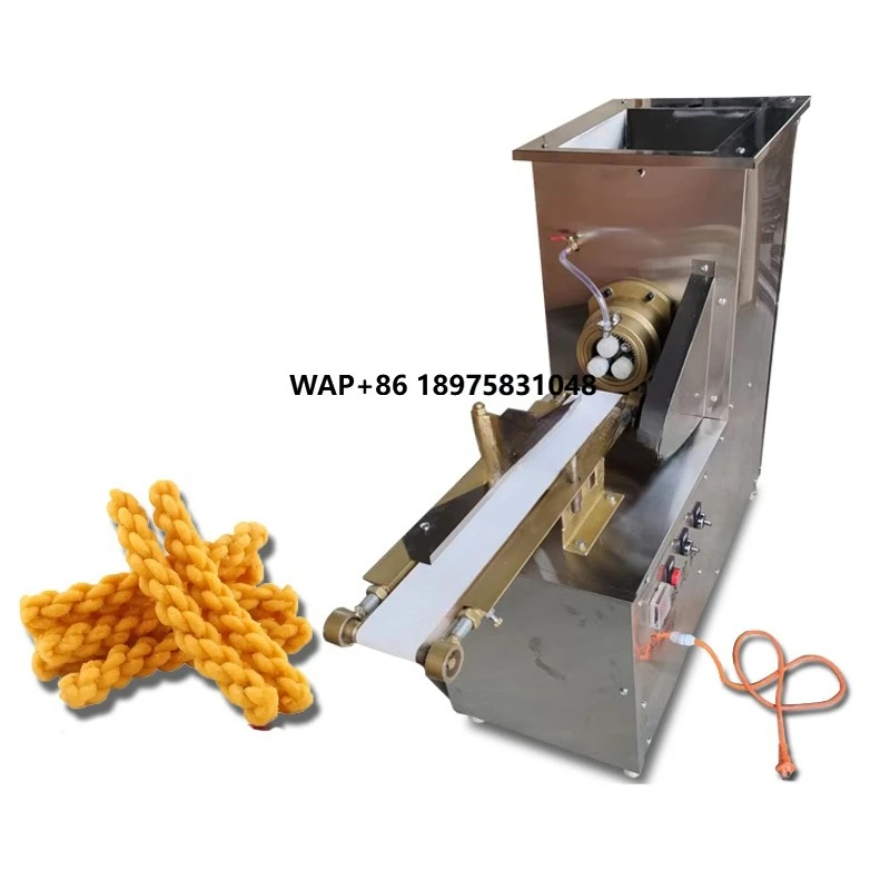 

Dough twist extruder cutting machine high quality low price snack twist pasta maker fried dough twist machine
