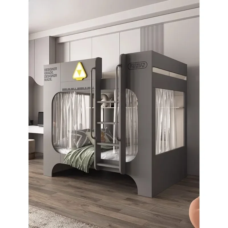 Upper and lower beds Adult bunk beds Two-layer multi-functional upper and lower bunks with the same width