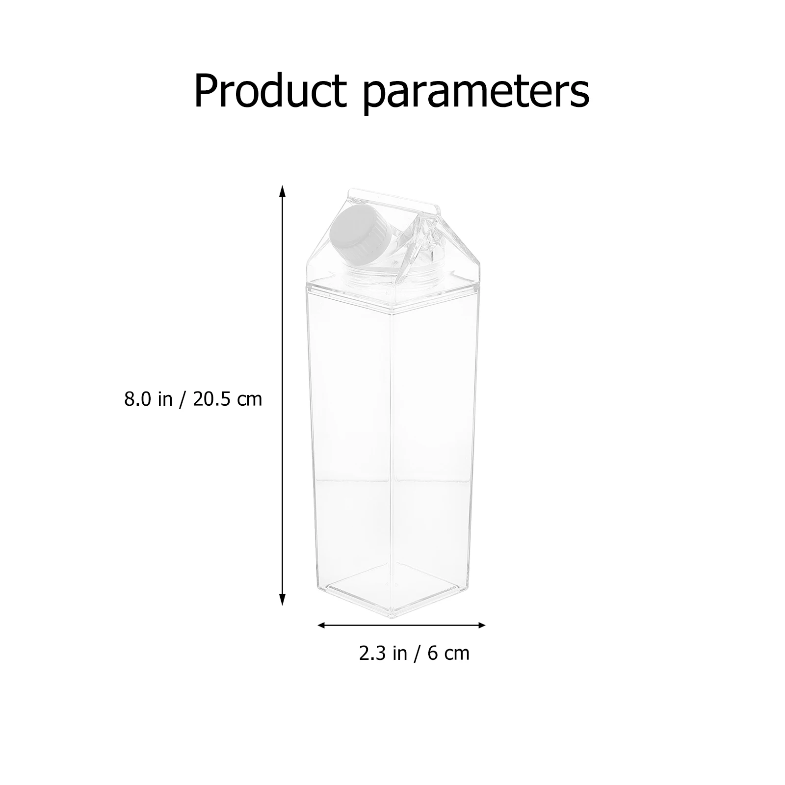 

Airtight Water Bottle Travel Water Bottle Clear Carton Water Bottle Hiking Container With Lid Plastic Drink Bottles