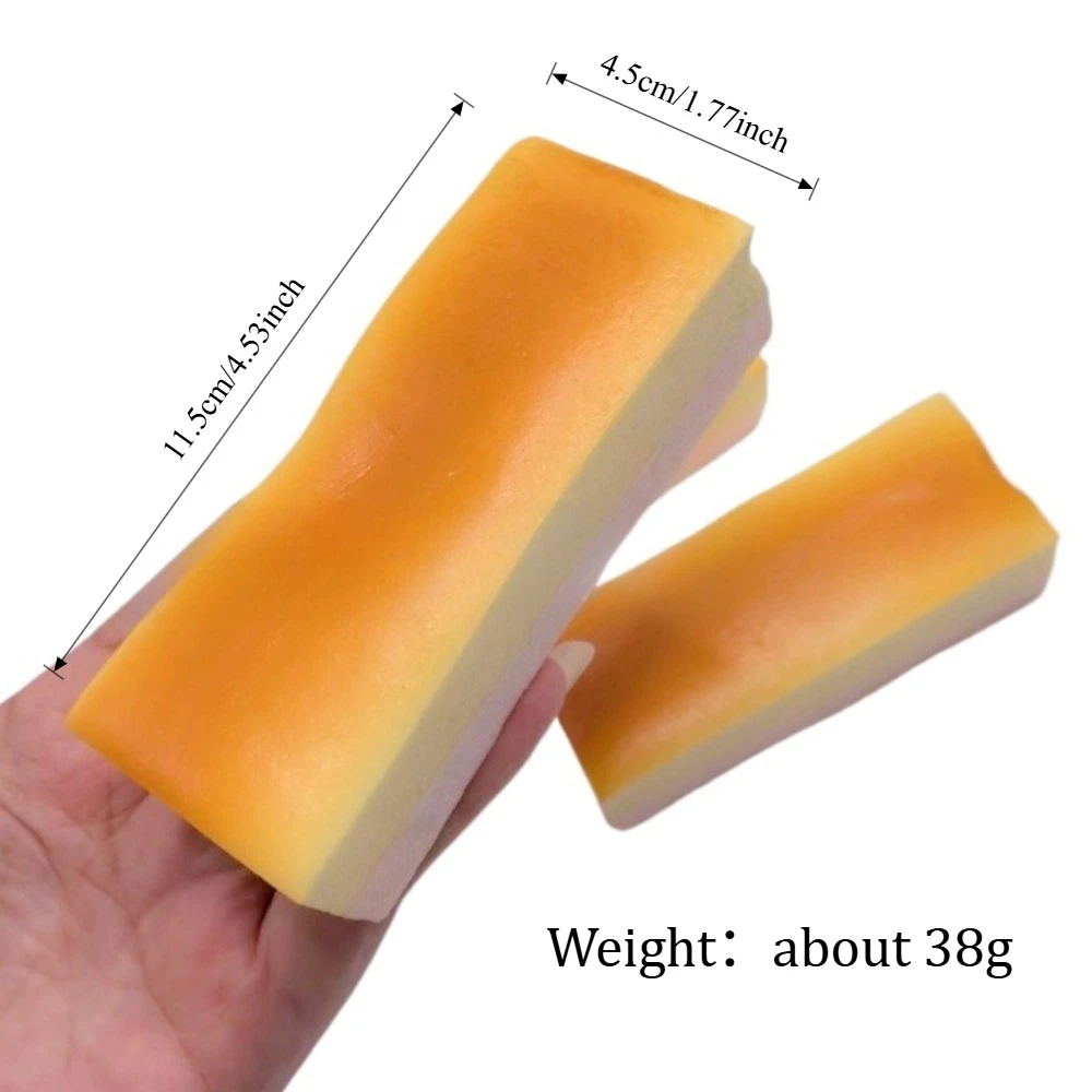 طابا اسفنجي الجبن الخبز ضغط لعبة الإجهاد الإغاثة بطيئة ارتفاع الحسية تململ للقلق أدهد التوحد هدية للأطفال البالغين #2