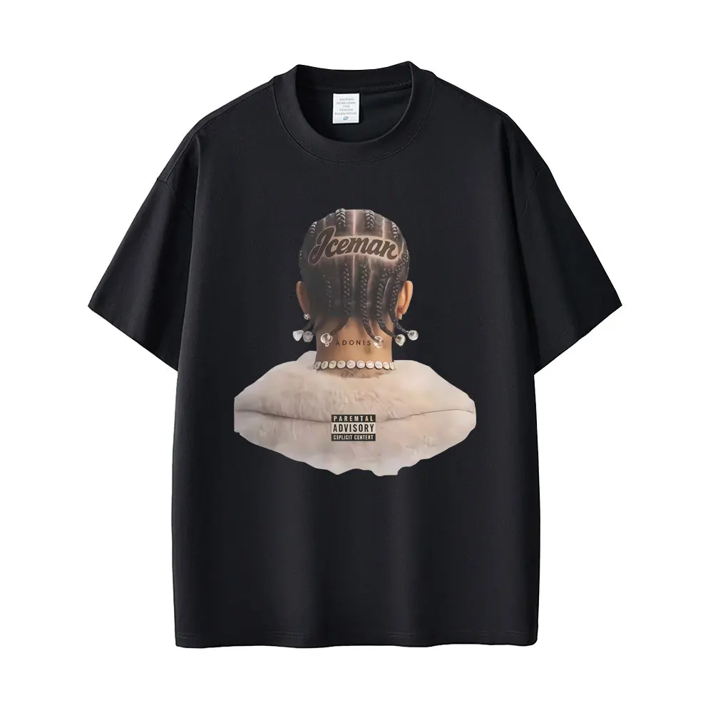 

Rapper Drake Iceman Graphic T Shirt Men Women Hip Hop Fashion Pop Music T Shirts Men's 100% Cotton Oversized T-shirts Streetwear