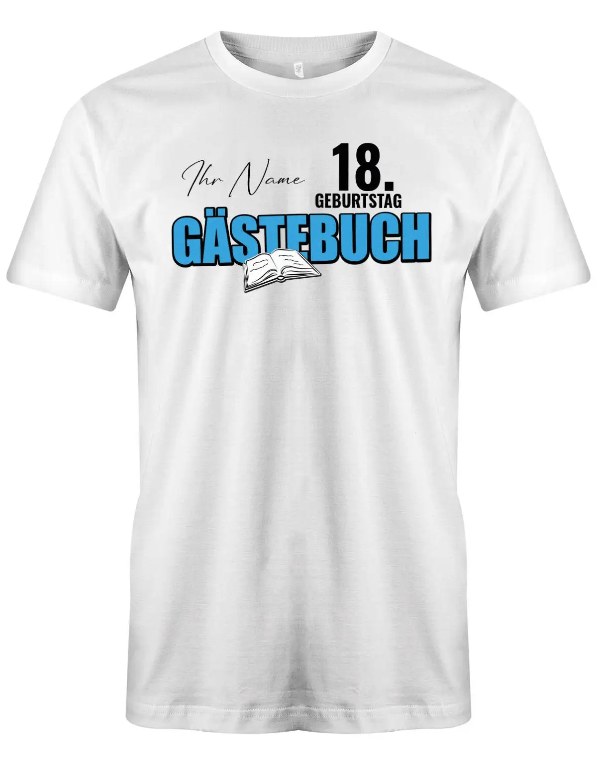 Gästebuch Geburtstag T Shirt 18 Jahre Gästeliste Personalisiert Mit Name Geschenke Zum Junge