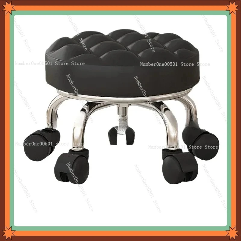 Kids' Swivel Step Stool with Wheels Silent Multi-Use Home Stool