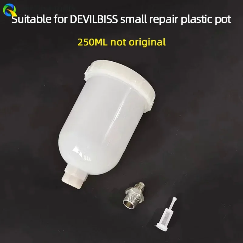 Suitable For DEVILBISS Small Repair Spray Gun Pot 250ml Plastic Gun Cup Gun Can Pneumatic Tool Accessories