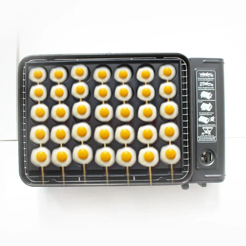Roasted quail eggs machine roasted bird eggs 35 holes home stall commercial portable gas cassette stove Internet celebrity snack