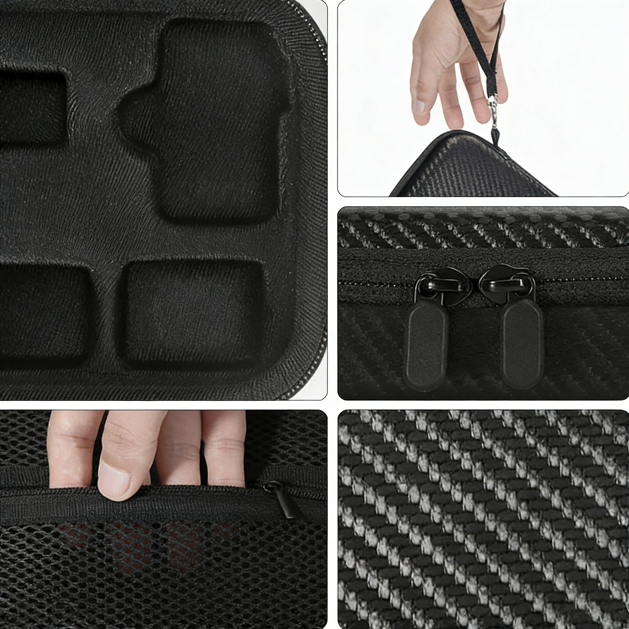 Storage Bag For DJI Osmo Nano Carbon Fiber Camera Storage Organizer Hard Carrying Case Shockproof Waterproof Carabiner Compact view 4