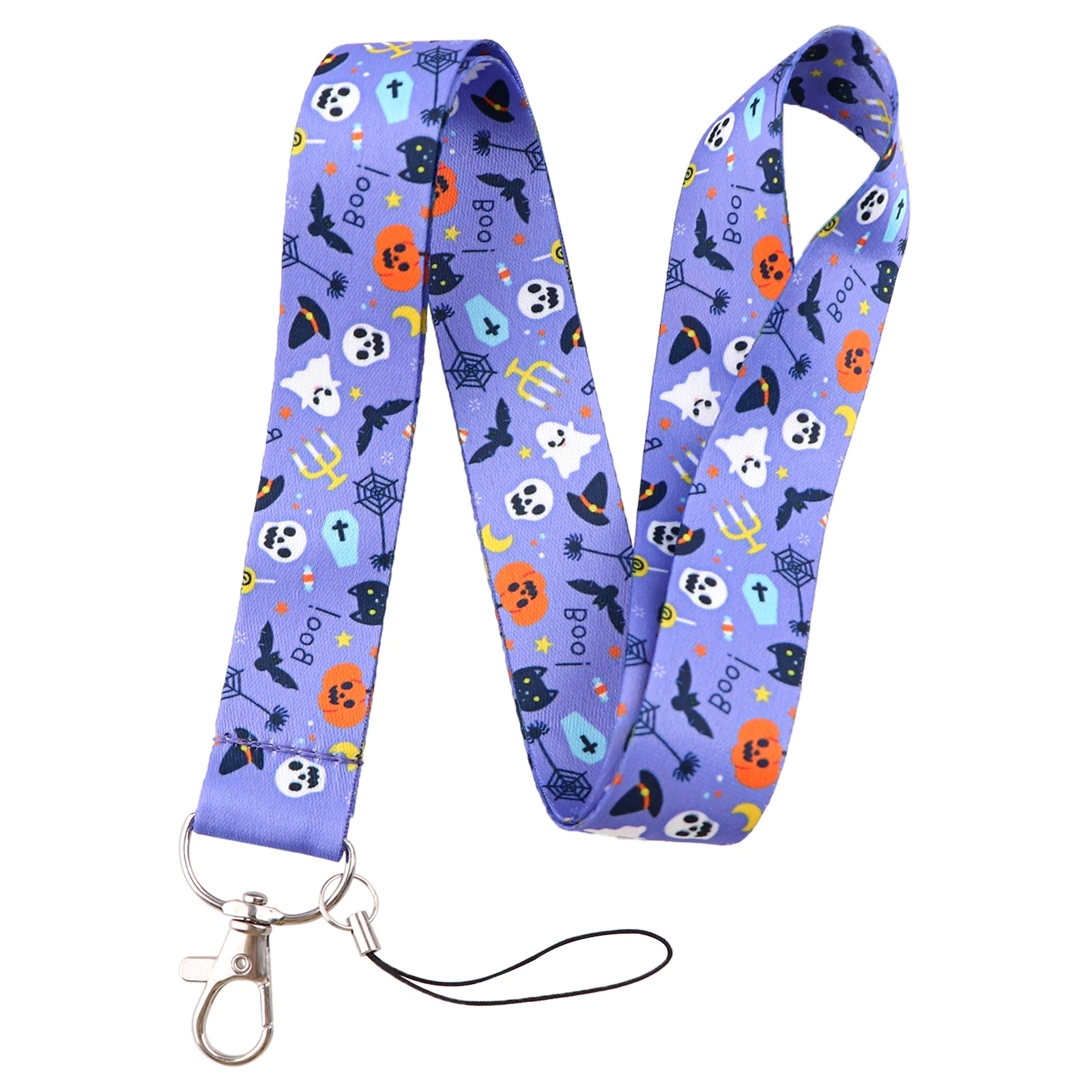 Ремешок на шею для детей, мультяшный шнурок серии Хэллоуин, веревка для ключей, аксессуары для подарка