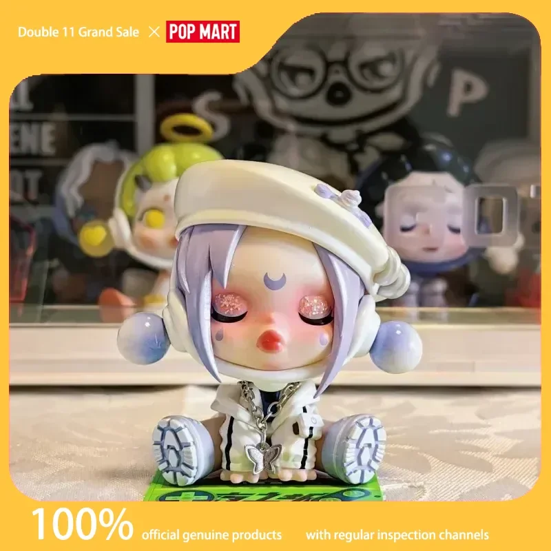 

Подлинная серия Pop Mart Skullpanda Night City, слепая коробка, фигурки, модные игрушки, украшения, подарки, полный набор, коробка-сюрприз для покупки