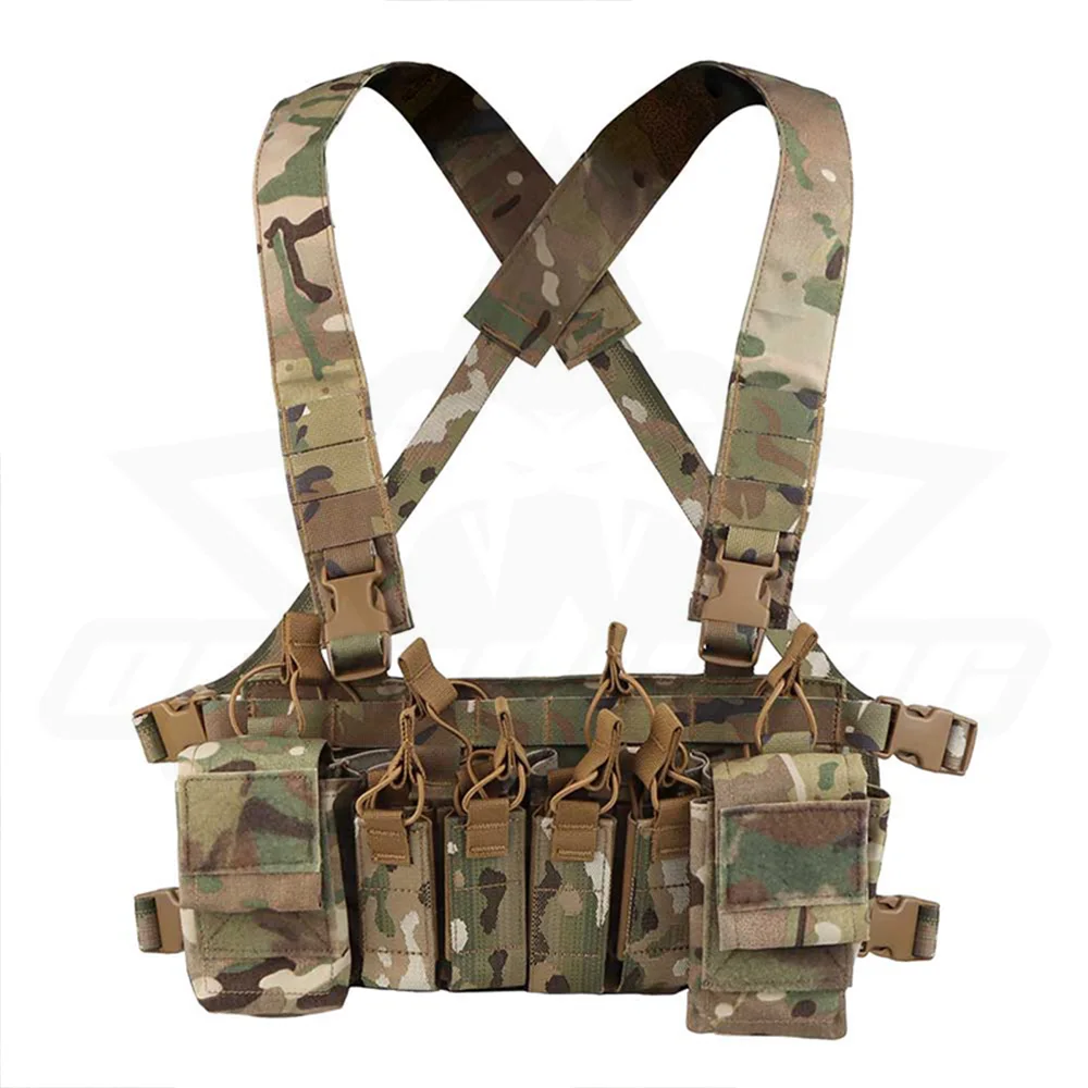 OPHIDIAN 9MM D3CRX Vest, Lightweight Portable Quadruple Function Pack Expandable Chest Vest Outdoor Protective Gear