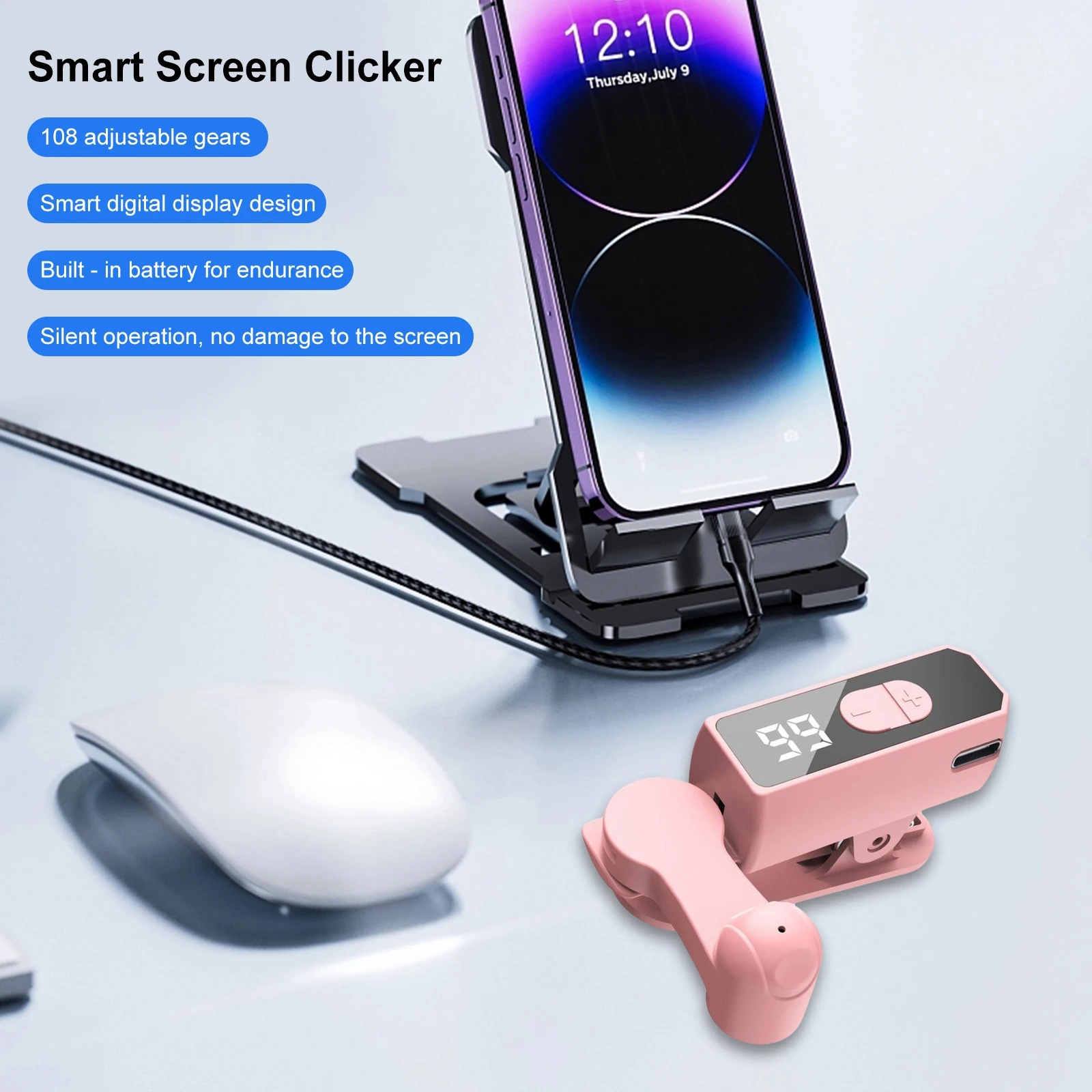 

Auto Clicker for Smart Phone Phone Screen Device Speed Clicker Automatic Clicker for Game Live Broadcasts Likes Reward Task