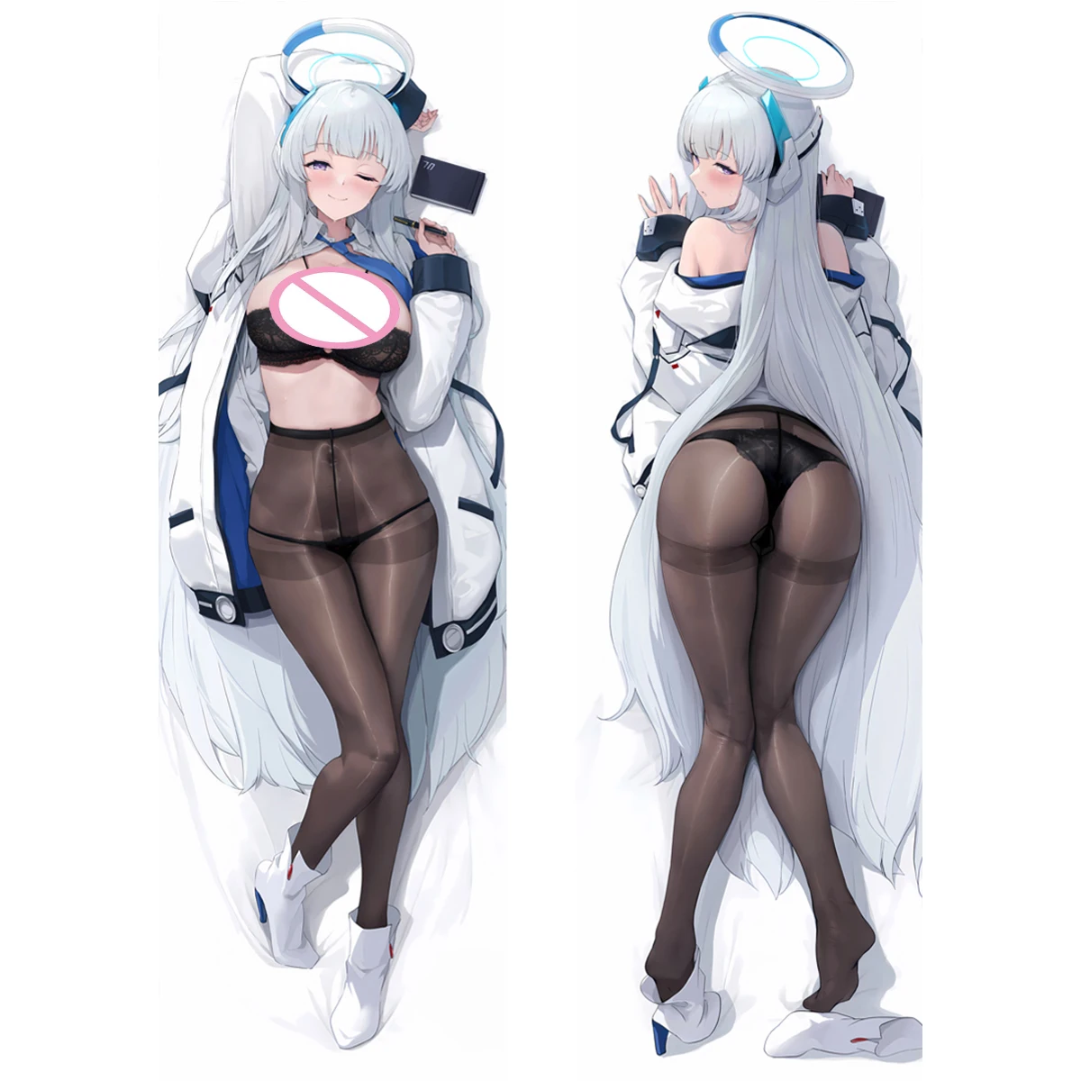 

Anime Girl Noah Dakimakura Blue Series Pillowcase Bilan Characters Long Life Size Body Pillow Cover