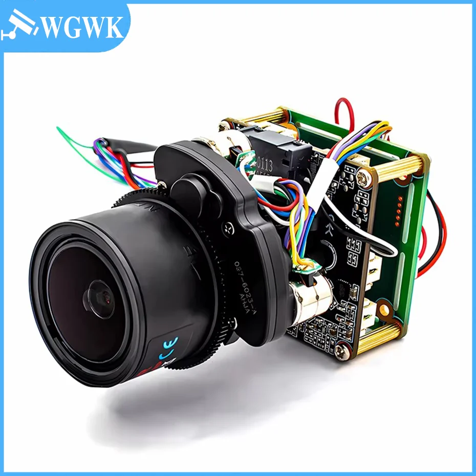 

WGWK 4K 8MP IMX415 Auto Focus Motorized Camera Module 5X Optical Zoom 2.7-13.5mm Black Light Sensor POE Onvif RTSP IP Webcam