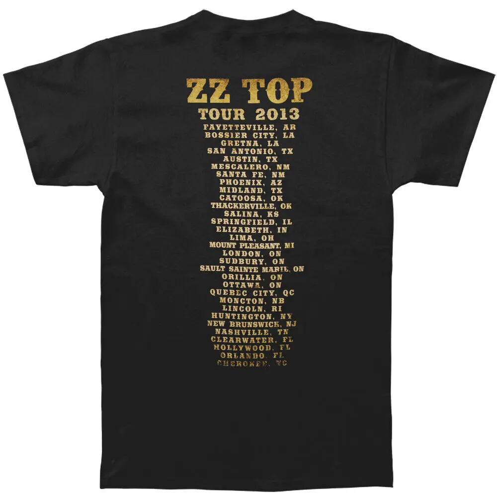 Men's ZZ Top El Dorado Bar 2013 Tour T-shirt XXX-Large Black