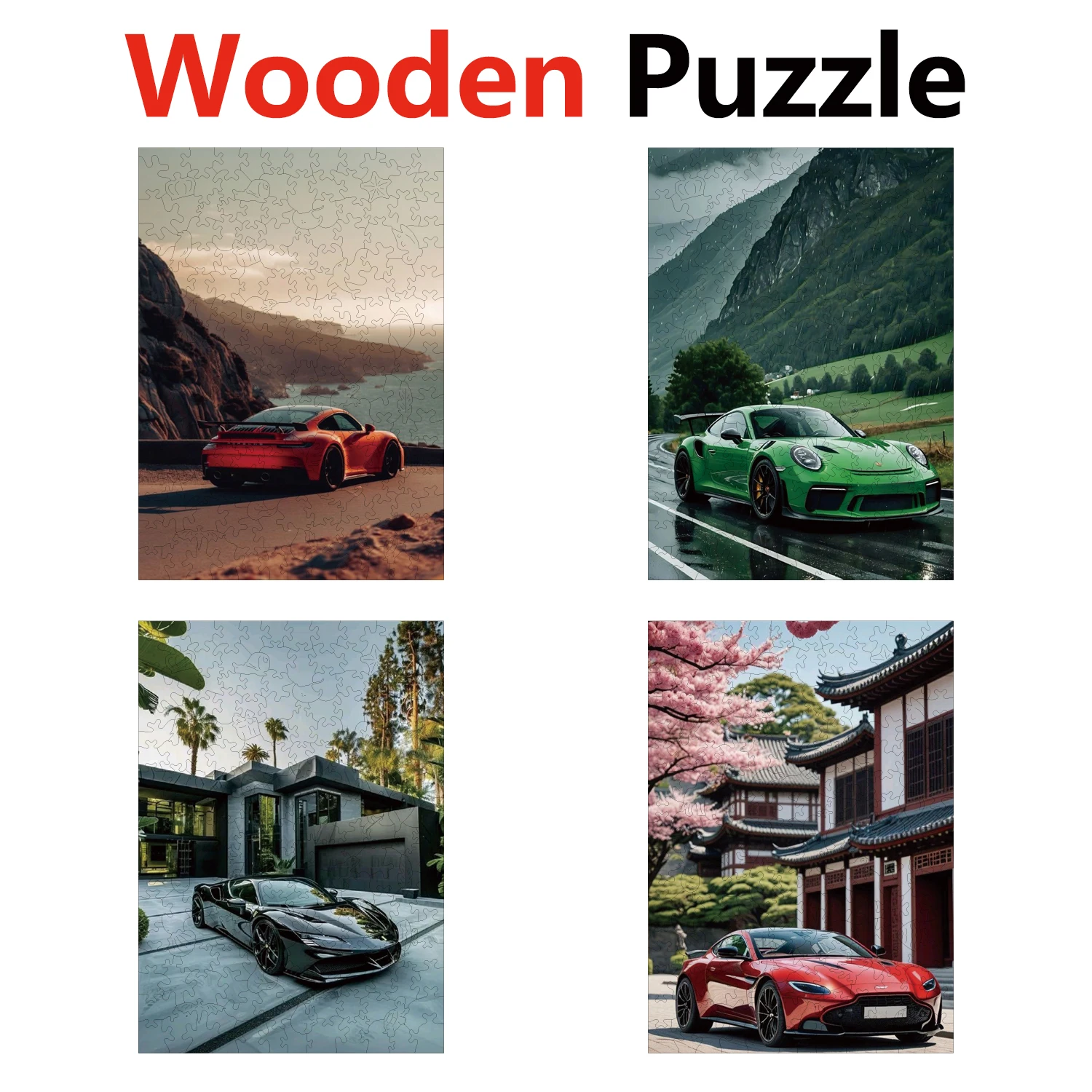 

Small Car Sports Car Puzzles High Quality Jigsaw Puzzle Wooden Puzzle Best Christmas Gift