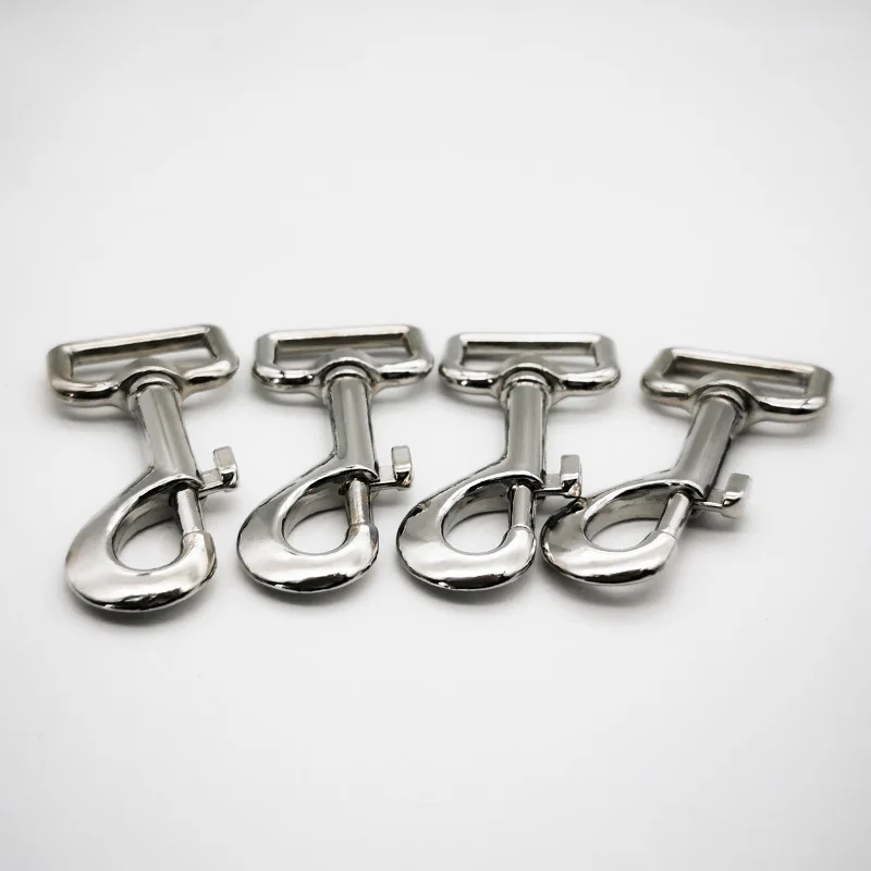 10 pcs  Square bottom Metal Snap  High Quality Thick Press Type Hook Hard Carabines Swivel Clasp Lobster Claws Bag Parts