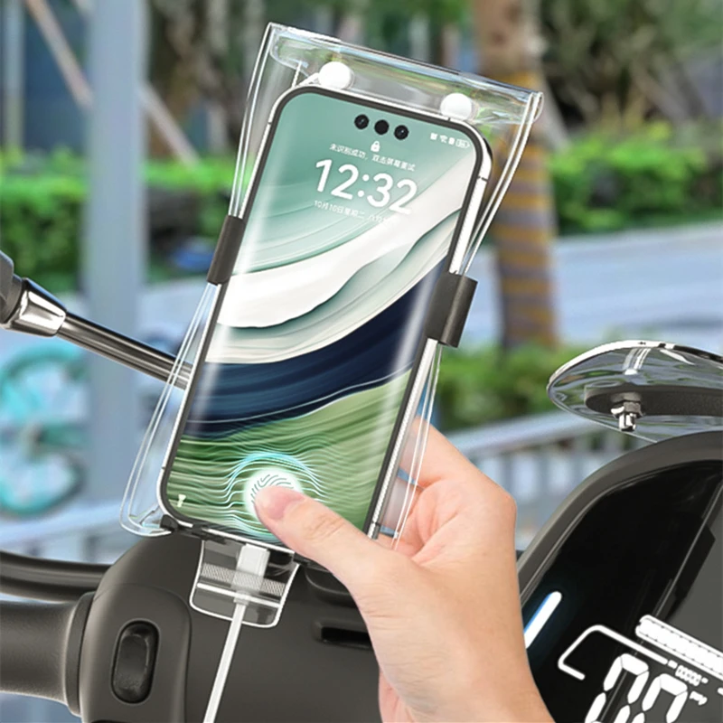 5PCS Cycling Rainproof Phone Pouch High Sensitivity Transparent Cellphone Cover Bag for IPhone Samsung Mi Waterproof Covers