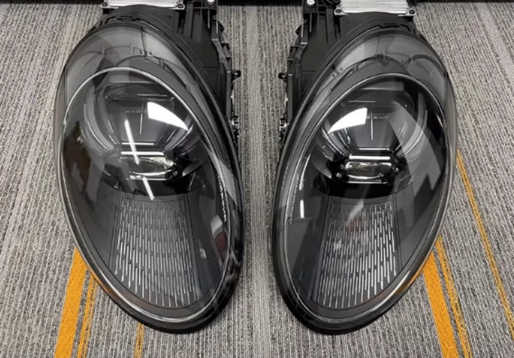Car LED headlight for Porsche 992 modified smoked black daytime running lamp DRL Turn signal