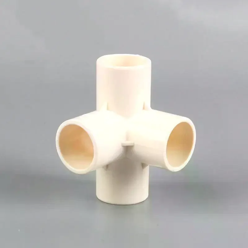 3D PVC Connectors 20/25/32/40/50mm 3 to 6 Way Heavy Duty PVC Couplers for Home Plumbing Agricultural Irrigation Pipe Repairs