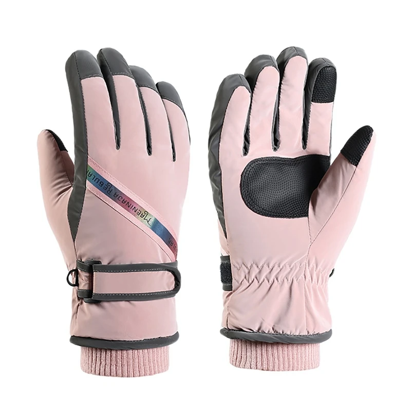 Ski Gloves For Women Ultralight Waterproof Winter Warm Gloves Touch Screen Snow Gloves Motorcycle Riding Gloves